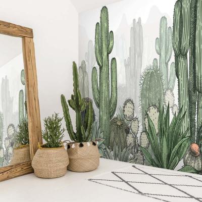 Papier peint panoramique cactus colors Saguaro