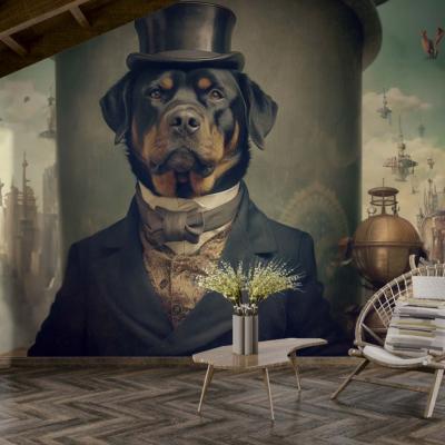 Papier peint chien costumé original panoramique Otto