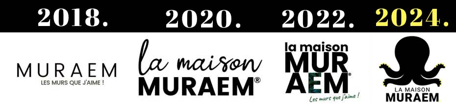 L'volution du logo de La Maison Muraem